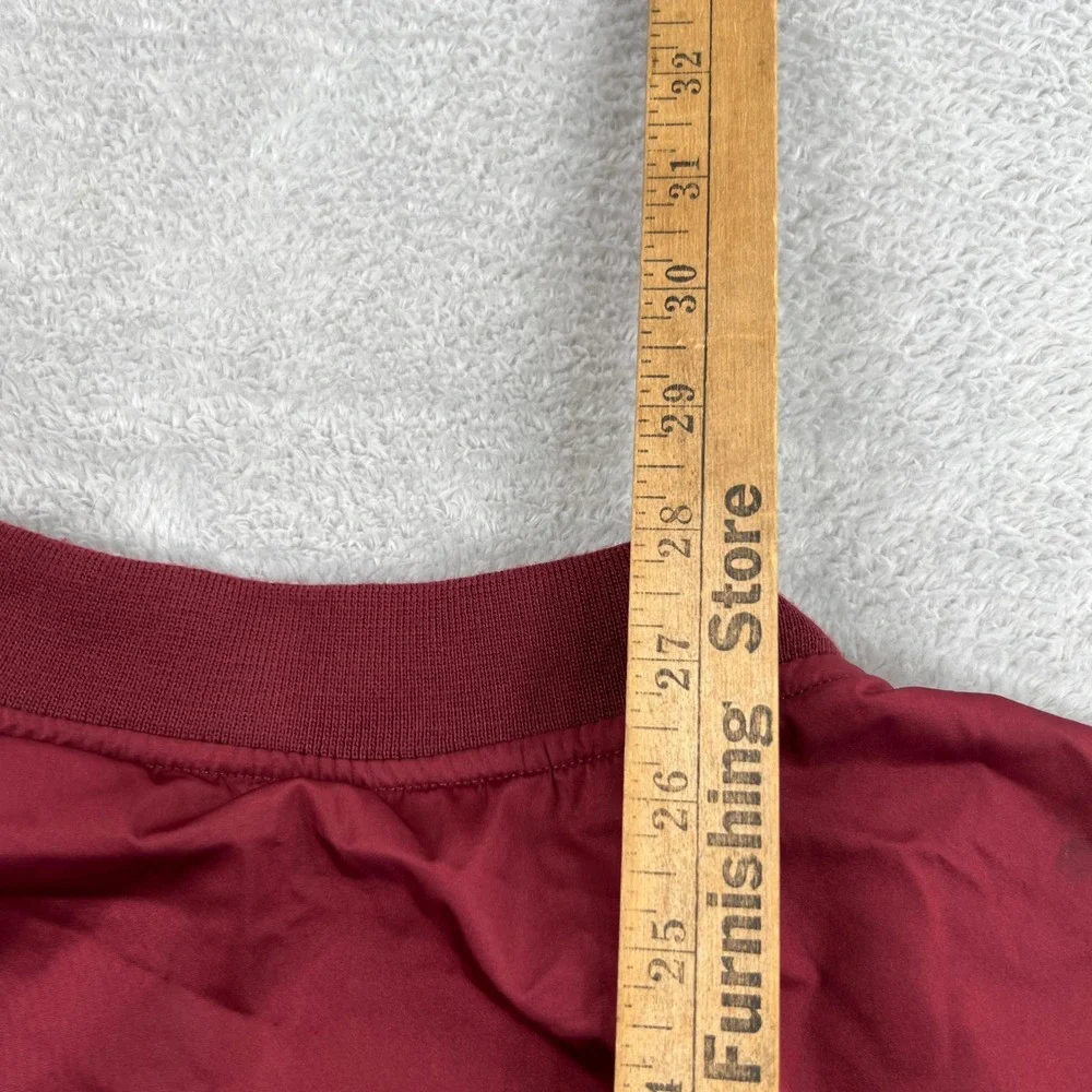 No Boundaries Lightweight Bomber Jacket XL Burgundy Men Streetwear Full Zip